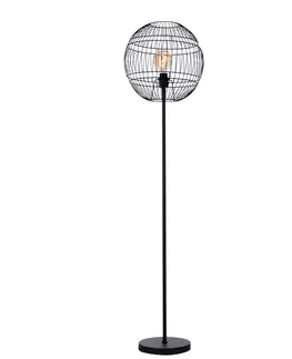 Stojace lampy Moderne vloerlamp zwart - Sphaera