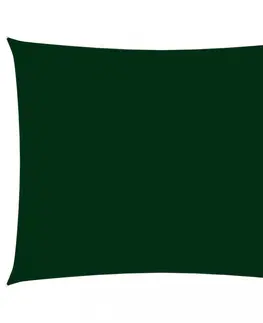 Stínící textilie Tieniaca plachta obdĺžniková 4 x 5 m oxfordská látka Dekorhome Tmavo zelená