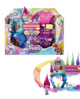 Hračky bábiky MATTEL - Trollittle Smoby krištálový klubík a malá bábika poppy herný set