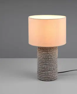 Stolové lampy Reality Leuchten Keramická stolová lampa Mala, Ø 22 cm