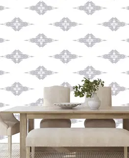Vzorované tapety Tapeta originálny vzor s bielym pozadím