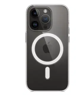 Puzdrá na mobilné telefóny Zadný kryt pre Apple iPhone 14 Pro s MagSafe, transparentná MPU63ZMA