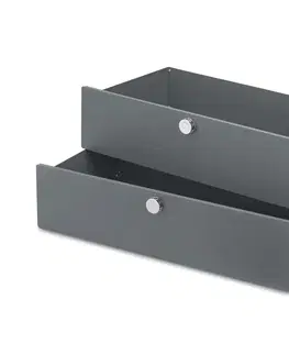 Furniture Doplnková súprava kovových zásuviek »CN3«, sivá