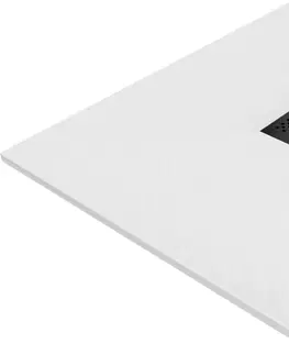 Vane MEXEN/S - Hugo sprchová vanička SMC 130x100, biela, krytka čierna 42101013-B