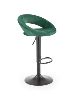 Barové stoličky Barová stolička H102 Halmar Tmavo zelená
