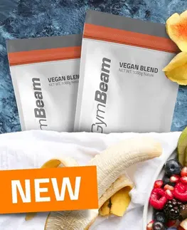 Vegánske proteíny Vegan Blend - GymBeam 1000 g Banana