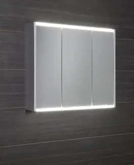 Kúpeľňa Jokey - BATU zrkadlová galerka 80x71x15cm, 2x LED osvetlenie, biela 1141131