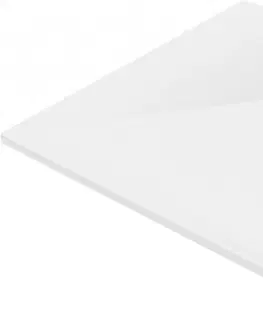 Vane MEXEN/S - Stone+ štvorcová sprchová vanička 70 x 70, biela, mriežka čierna 44107070-B