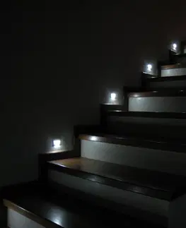 Svietidlá LED nástenné svietidlo Skoff Rueda hliník studená 10V MJ-RUE-G-W s čidlom pohybu