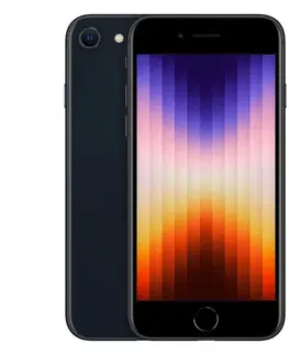 Mobilné telefóny Apple iPhone SE (2022) 128GB, polnočná