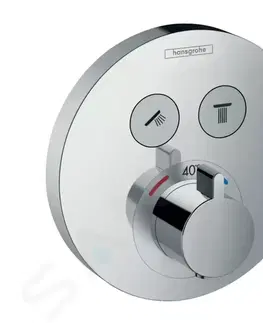 Kúpeľňové batérie HANSGROHE - Shower Select Termostatická batéria pod omietku na 2 spotrebiče, chróm 15743000