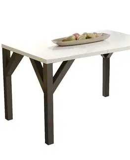 Jedálenské stoly Stôl Baltika 240 biela lesklá