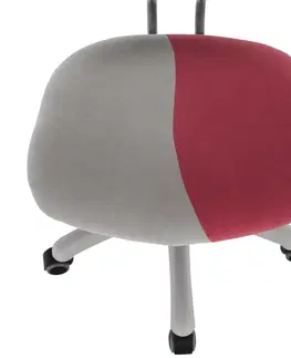 Kancelárske kreslá Rastúca otočná stolička, sivá/ružová, RAIDON