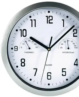 Hodiny Nástenné hodiny Mebus s teplomerom a vlhkomerom, 25 cm