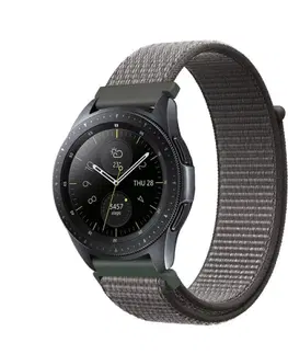 Príslušenstvo k wearables COTEetCI univerzálny nylonový náramok 22 mm pre Apple Watch 42/44/45 mm, šedý
