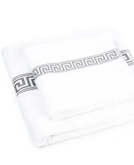 Uteráky Profod Sada uteráka a osušky Greek biela, 50 x 90 cm, 70 x 130 cm