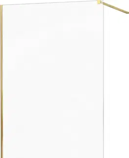 Sprchové dvere MEXEN/S - KIOTO Sprchová zástena WALK-IN 70x200 cm 8 mm, zlatá, transparent 800-070-101-50-00