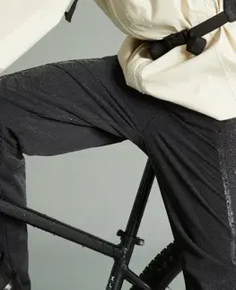 nohavice Pánske zimné nohavice EXPL 500 na horskú cyklistiku čierne