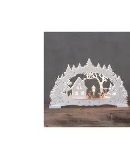 Vianočné dekorácie Eglo Eglo 410387 - LED Vianočná dekorácia ULM 10xLED/0,064W/3xAA 