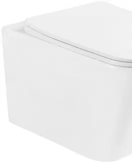 Záchody MEXEN/S - Teo Závesná WC misa vrátane sedátka s slow-slim, duroplast, biela 30850600