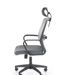 Kancelárske stoličky HALMAR Arsen kancelárske kreslo s podrúčkami sivá