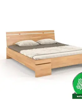 Drevené postele Posteľ buková Skandica Sparta maxi 140X200 cm prirodzené