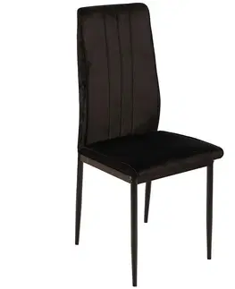 Čalúnené stoličky Stolička Boris čierna