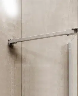 Sprchovacie kúty MEREO - Sprchový kút, Novea, obdĺžnik, 110x120 cm, chróm ALU, sklo Číre, dvere ľavé a pevný diel CK10517ZL