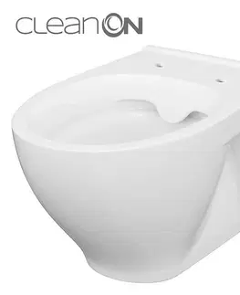 Záchody DEANTE Podstavný rám, pre závesné WC misy bez tlačidla + WC CERSANIT CLEANON MODUO + SEDADLO CST_WC01 X MO1