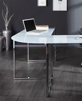 Kancelárske stoly LuxD Kancelársky stôl Atelier biely  x 75 cm