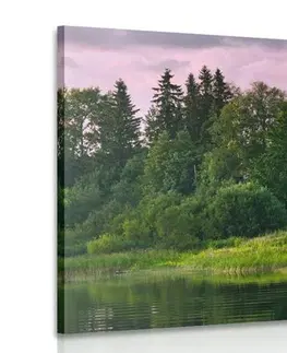 Obrazy prírody a krajiny Obraz rozprávkové domčeky pri rieke