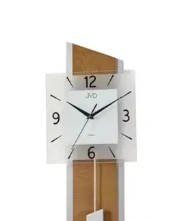 Hodiny Drevené kyvadlové hodiny JVD NS19052.1 s plynulým chodom, 65 cm