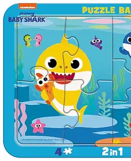 Hračky puzzle TREFL - Baby puzzle s rámčekom - Baby Shark