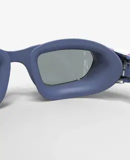 plávanie Plavecké okuliare Spirit svetlé sklá malá veľkosť modro-fialové
