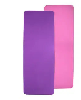 Podložky na cvičenie Fitness podložka inSPORTline Doble 173x61x0,6 cm fialovo-ružová