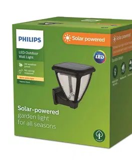Solarné lampy na stenu Philips Solárne nástenné svietidlo Philips LED Vapora