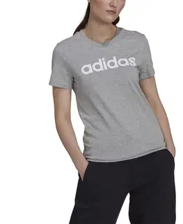 fitnes Dámske tričko na fitnes sivé