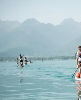 vodné športy Nafukovací paddleboard X500 Tandem vystužený dropstitch 15" - 35" zelený