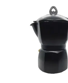 Moka konvice a french pressy MAKRO - Kávovar pre 3 osoby čierny
