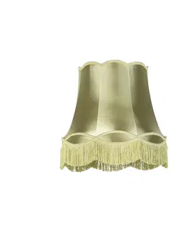 Tienidlo na lampu Hodvábne tienidlo zelené 45 cm - babička