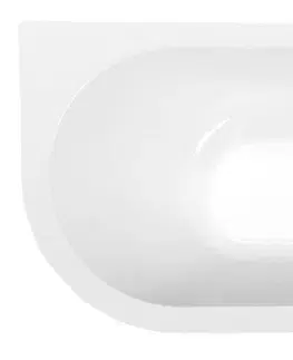 Vane POLYSAN - VIVA R MONOLITH asymetrická vaňa 180x75x60cm, biela 72129M
