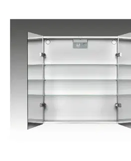 Kúpeľňový nábytok JOKEY CantALU aluminium zrkadlová skrinka hliníková 124812020-0190 124812020-0190