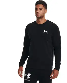 Mikiny Under Armour Mikina Rival Terry LC Crew Black  LL
