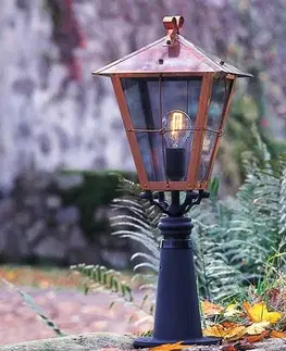 Osvetlenie príjazdovej cesty Konstsmide Chodníkové svietidlo Fenix v medenej, 66,5 cm