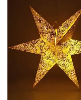 Vianočné dekorácie  LED Vianočná dekorácia LED/3xAA hviezda zlatá 