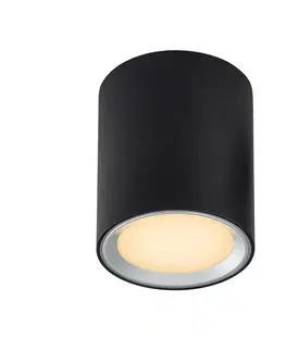Stropné svietidlá Nordlux LED downlight Fallon long 3-step-dim čierna/oceľ