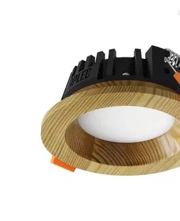 Svietidlá APLED APLED - LED Podhľadové RONDO WOODLINE LED/3W/230V 4000K pr. 9 cm borovica masív 