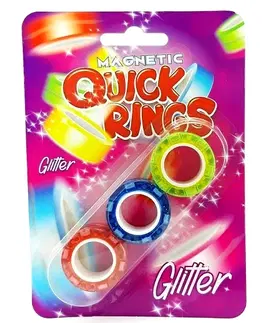 Kreatívne a výtvarné hračky MIKRO TRADING - Magnetická hra krúžky 3ks glitter