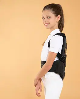 jazdeck Detský chránič chrbtice Safety na jazdenie čierny