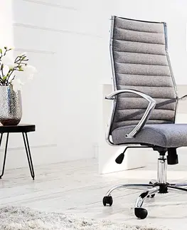 Kancelárske stoličky LuxD Kancelárska stolička Boss sivá